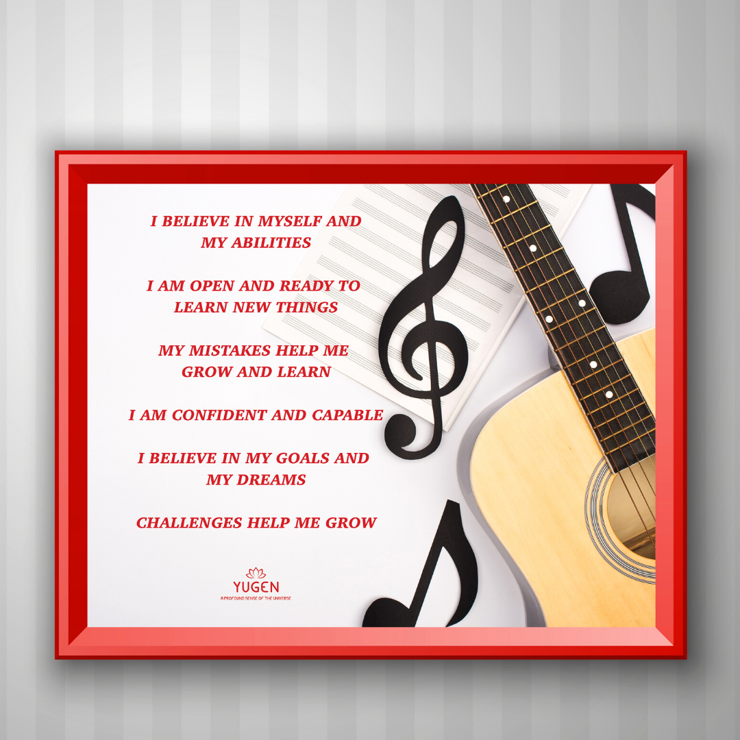 Guitar Theme Kids Affirmations